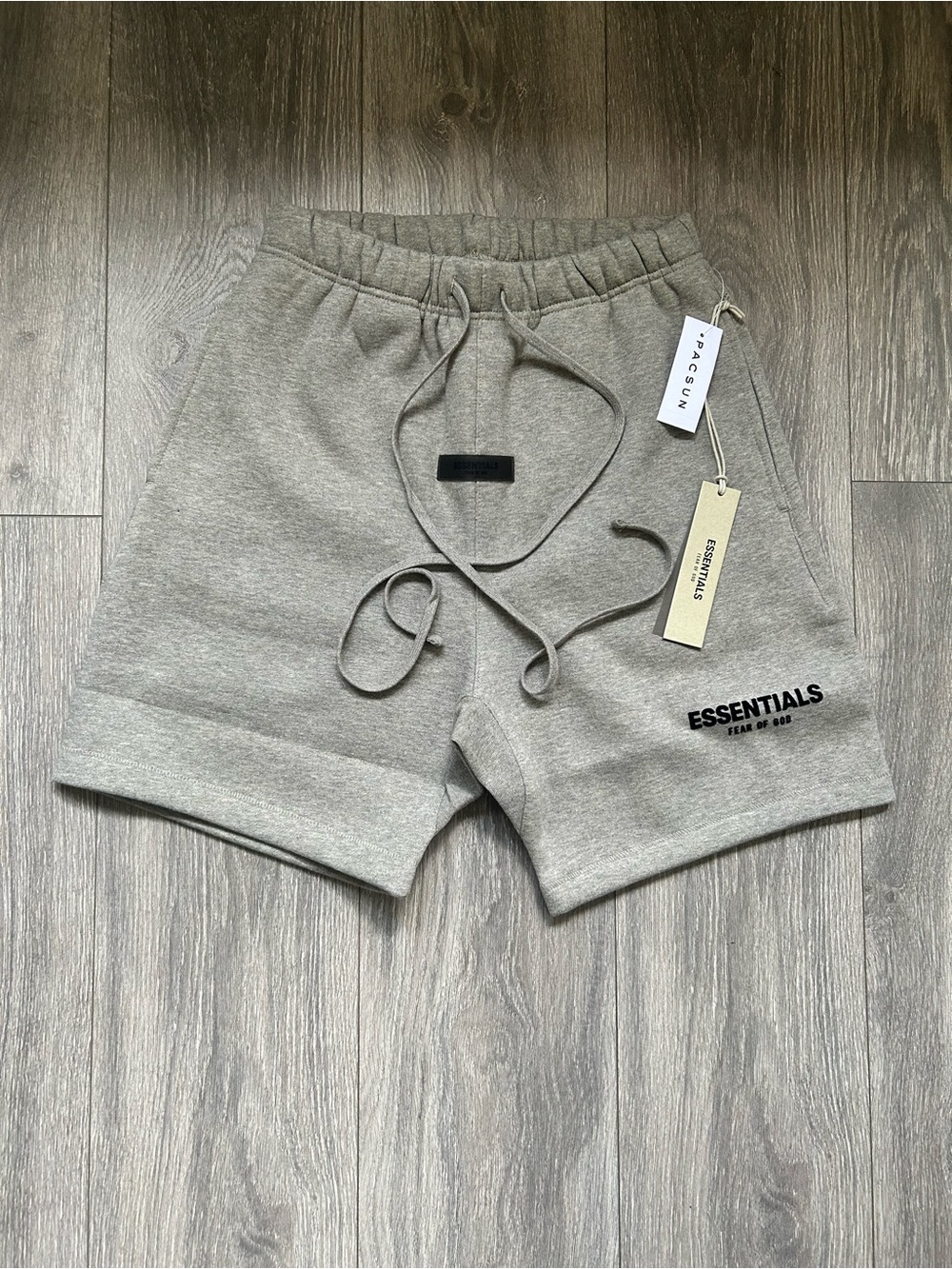 Size XS | Essentials Fear of God Dark Oatmeal shorts
